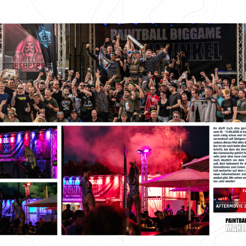 Paintball Sports Magazin 03/2025 – weitere veröffentlichte Fotografien von Hans Wagner